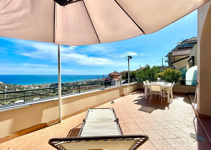 Relax Vista Mare Con A/c, Wi-fi & Free Parking. 아파트 *